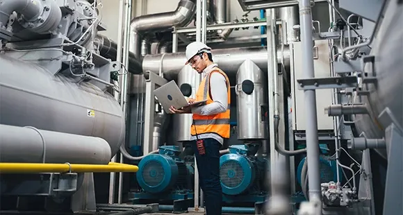 mechanical technician at work