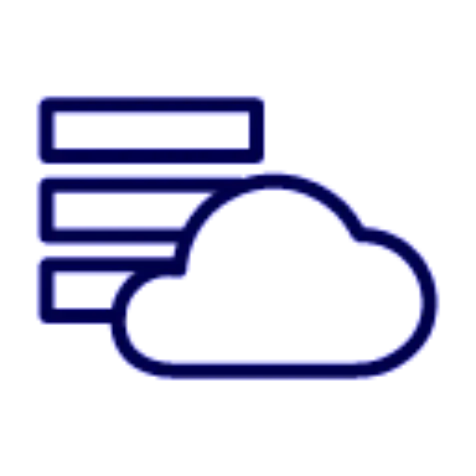 A cloud and server icon