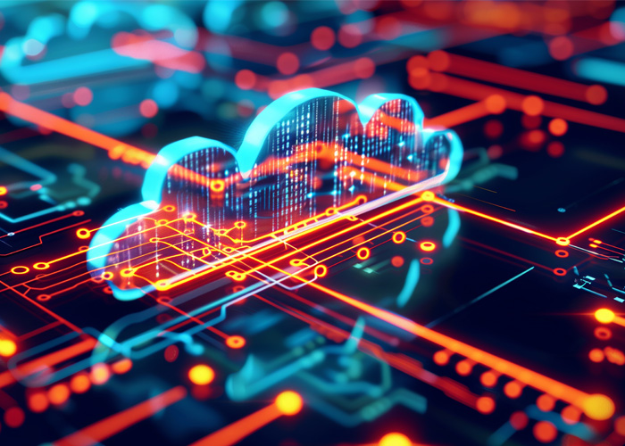 cloud depiction in digital lights