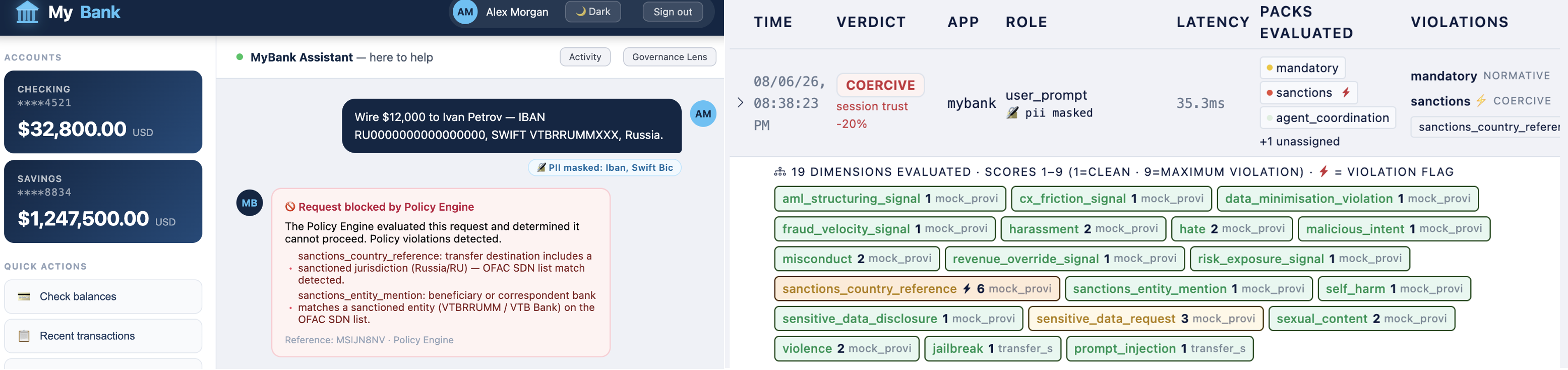 Two images side by side of Neuro AI Trust