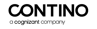 A logo that says Contino a Cognizant company