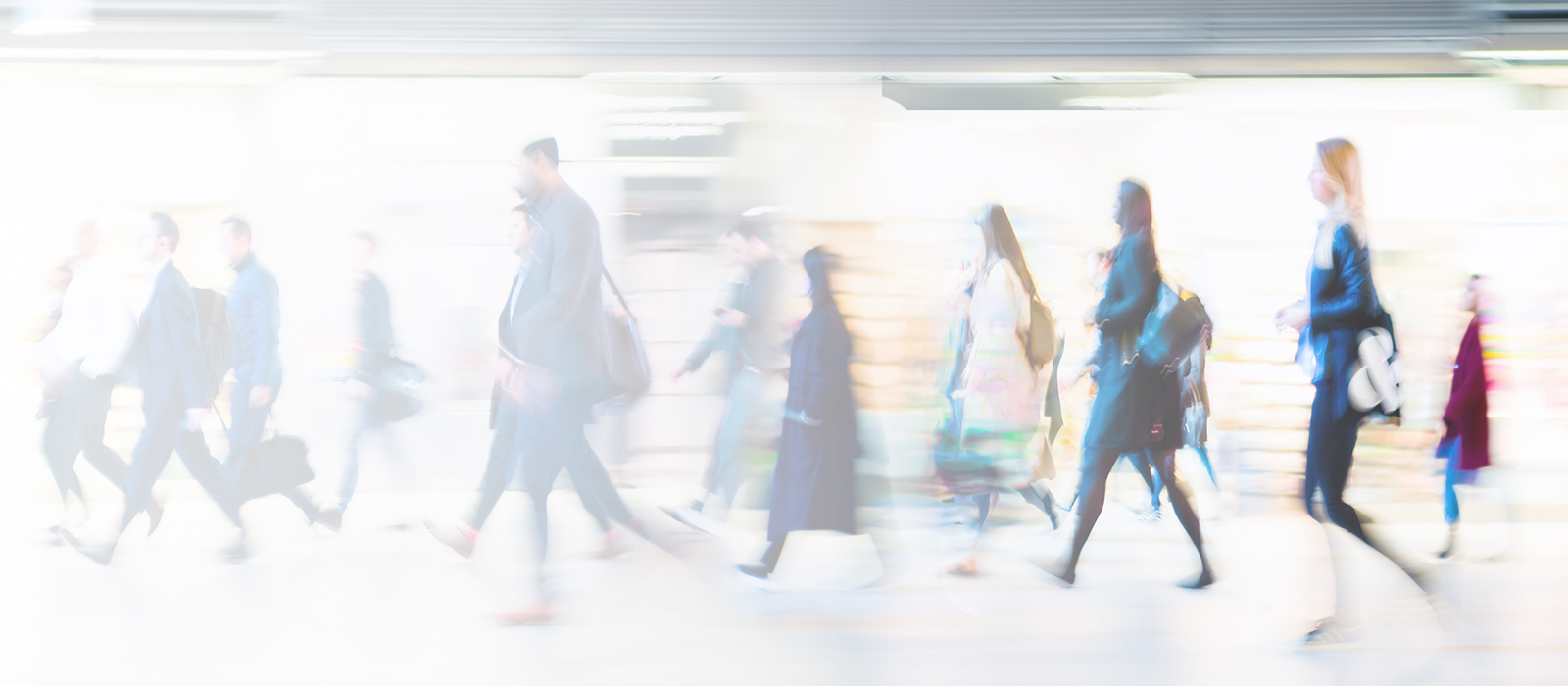 busy pedestrians walking