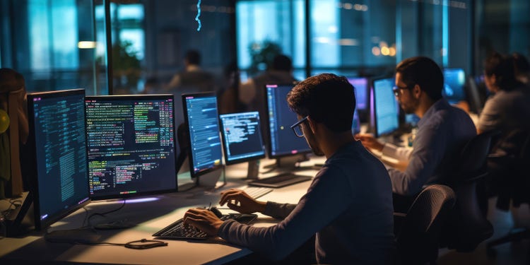 Two smiling women drawing on a transparent dashboard
