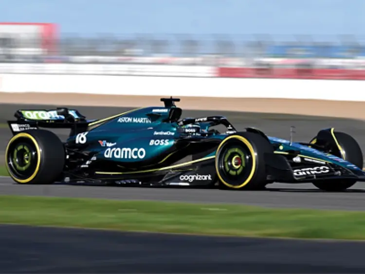 View of the Cognizant Aston Martin F1