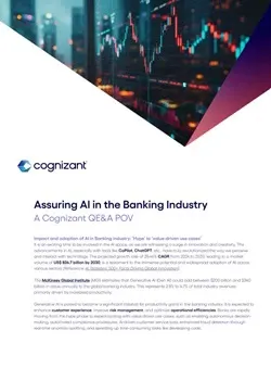 Assuring AI in the Banking industry PoV document cover page