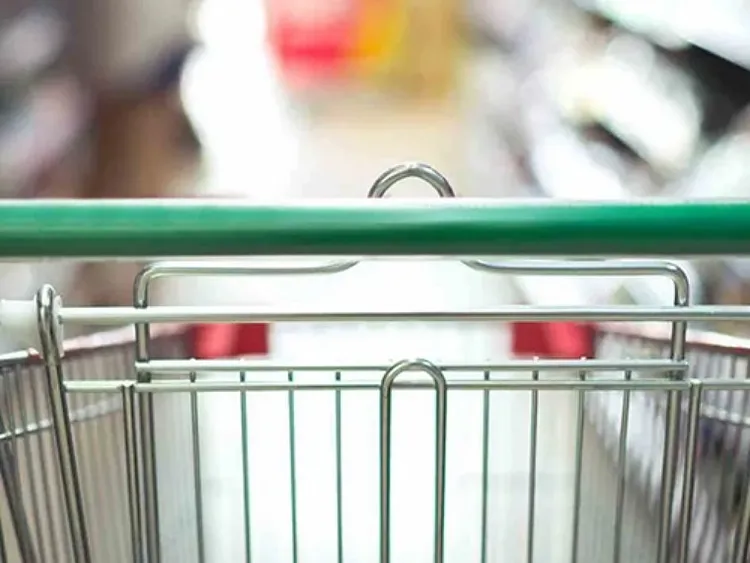 An empty shopping cart.