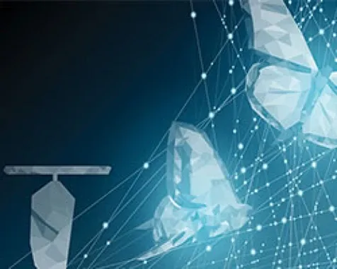 digital lines intersected