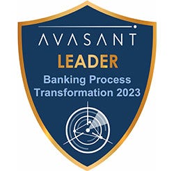 Avasant Banking Business Process Transformation 2023 badge