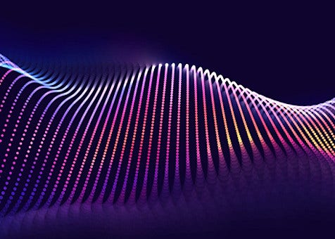 abstract image of parallel colorful lines making a wave pattern
