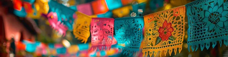 colourful hanging clothes