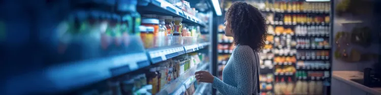 A woman shopping at a retail store