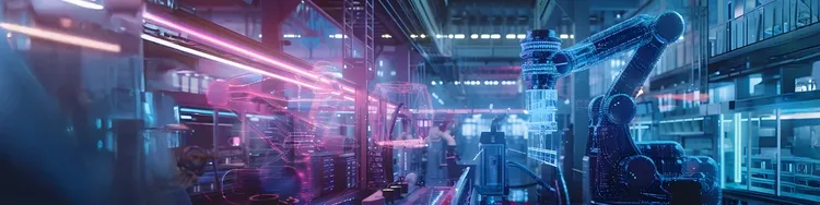 Abstract image of curving led lights in blue and pink colors