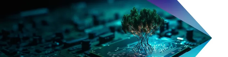 A tree was created with the help of micro chip and wires