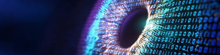 An eye shaped structure formed with data