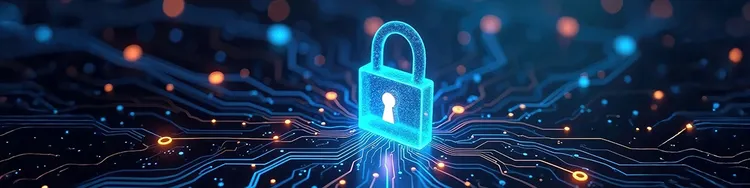 An abstract representation of cybersecurity advancements, highlighting innovation and protection in the digital realm.