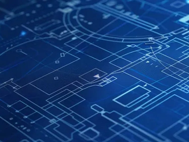 Abstract image of blue colored waves of digital light and blrubs