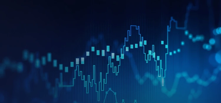 stock market digital graph