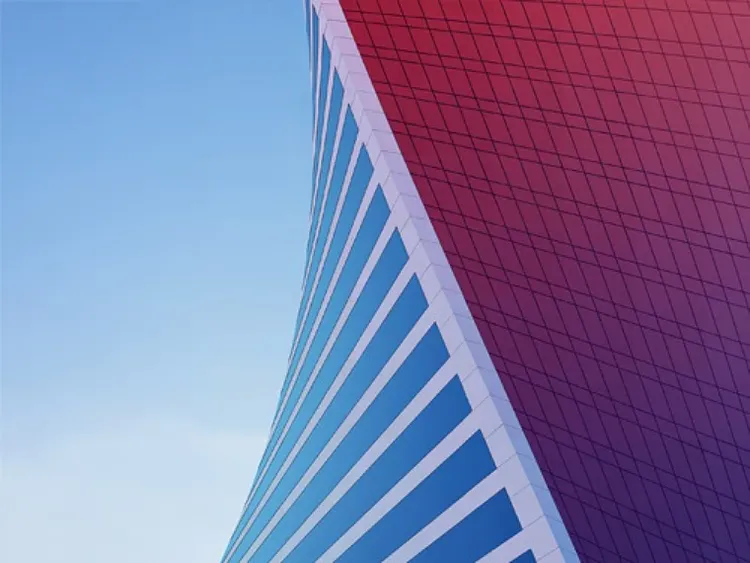 Side view of a building structure