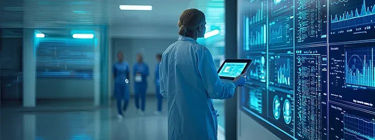 doctors are looking at a laptop
