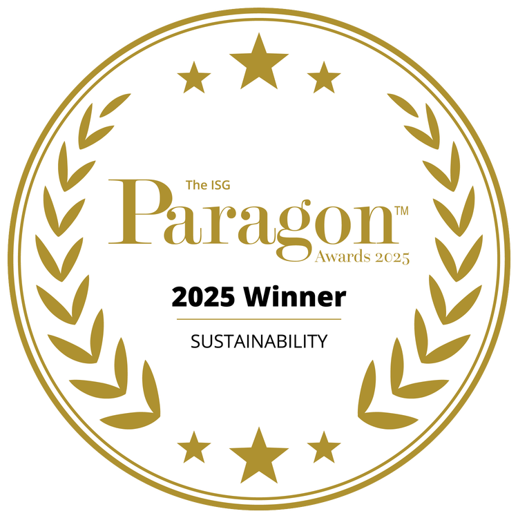 2025 ISG EMEA Paragon™ Award for Sustainability badge