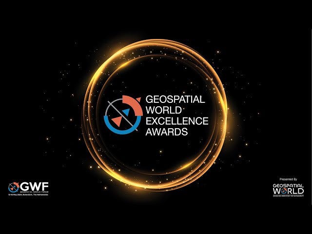 Geospatial World Awards badge